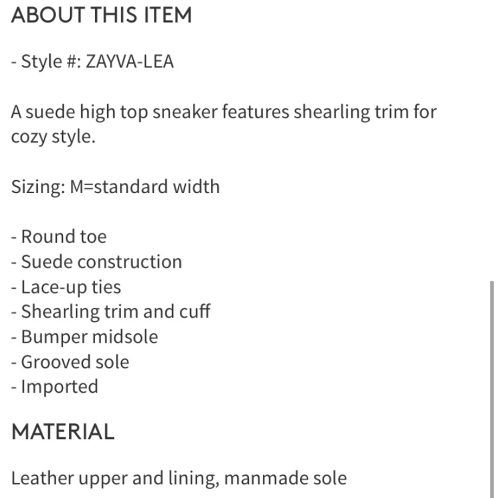 NEW 7 Susina Zayva Suede Shearling Trim Sneaker Tan - Picture 6 of 6